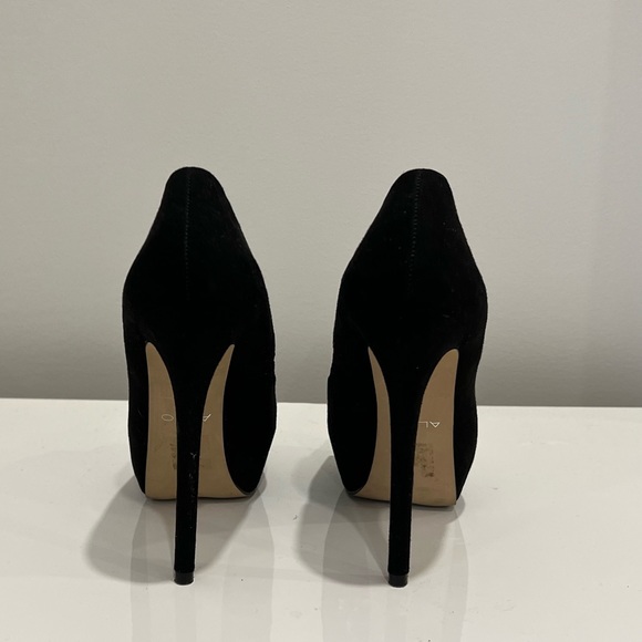 Open toe black stiletto Aldo high heel pumps 37 - Picture 4 of 6
